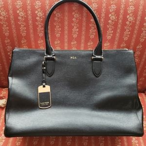 RLL LAUREN Ralph Lauren Black Black Handbag